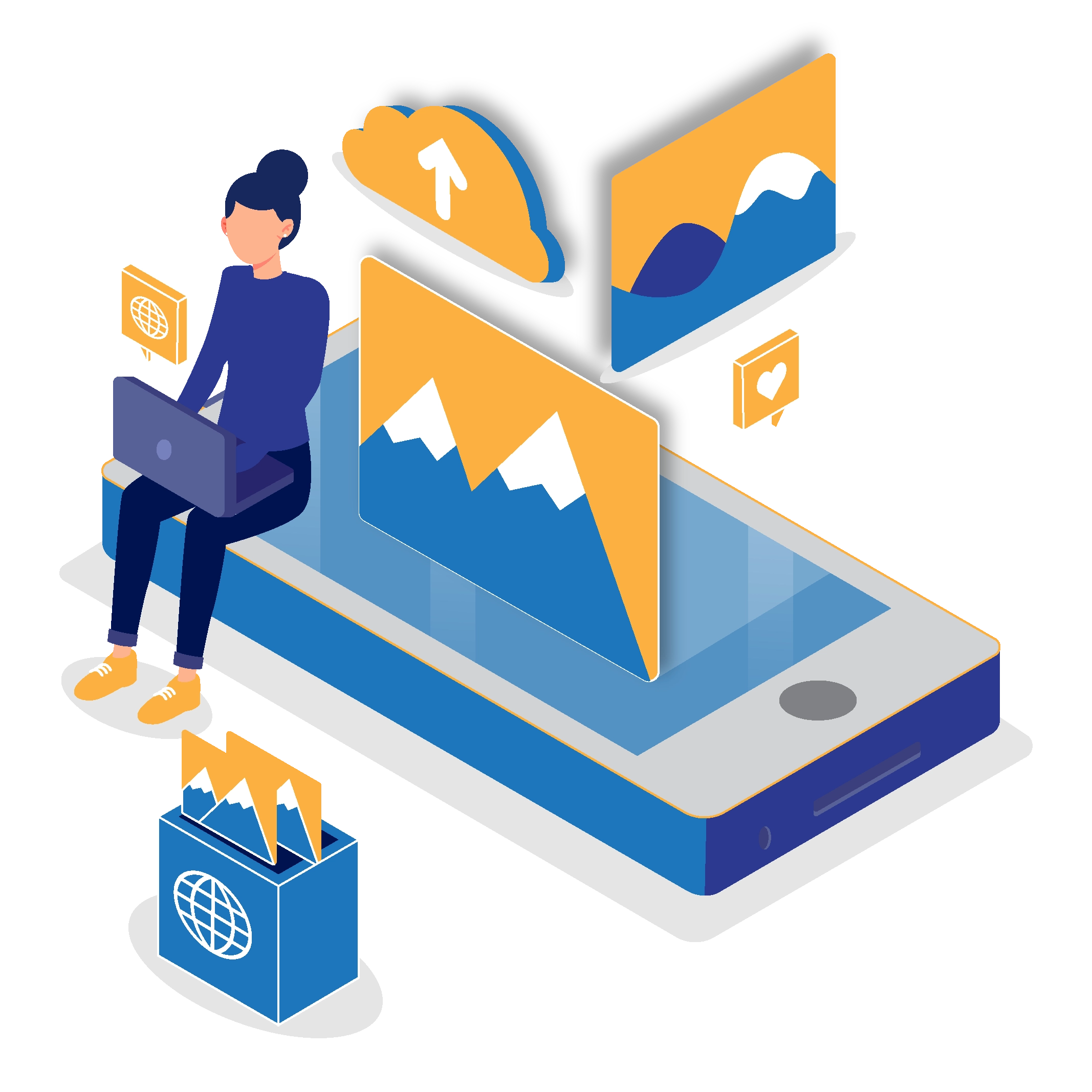 Visual content creation with AI image generation